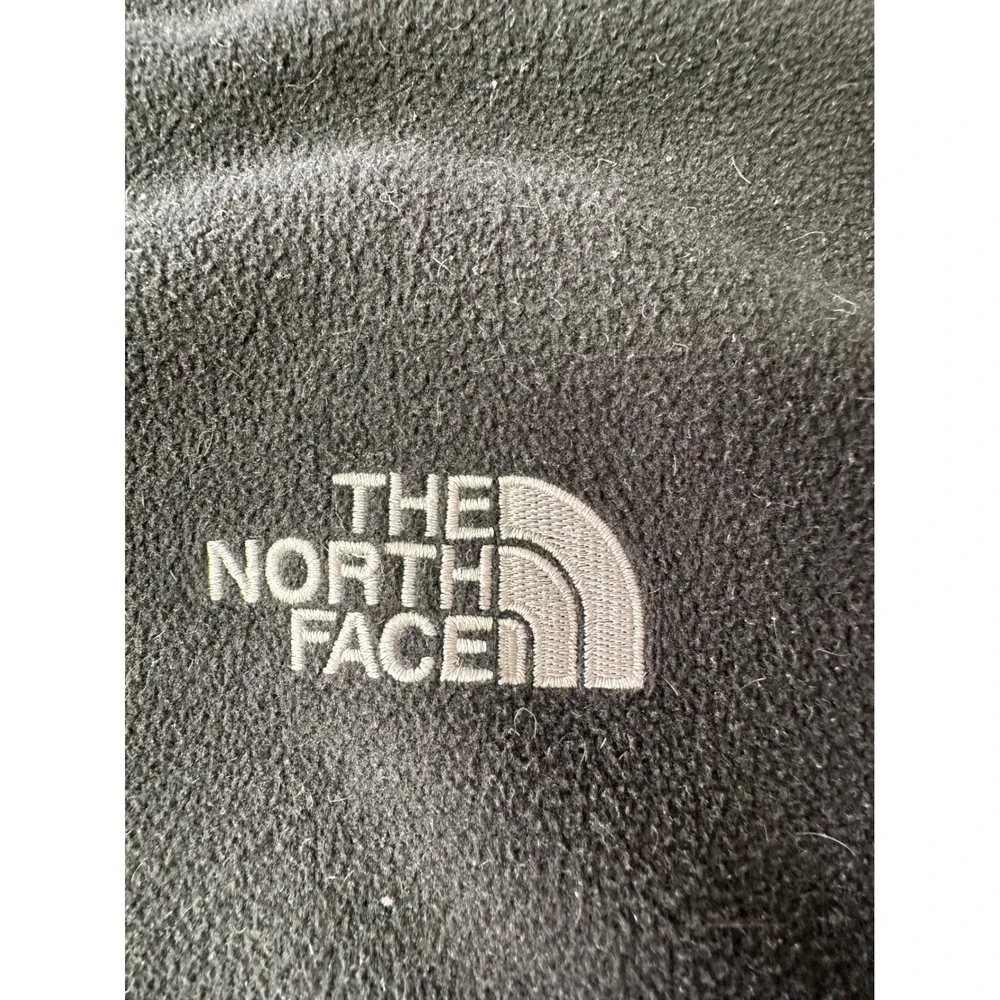 The North Face Mens Windwall Fleece Jacket Black Full Zip Mock Neck Medium